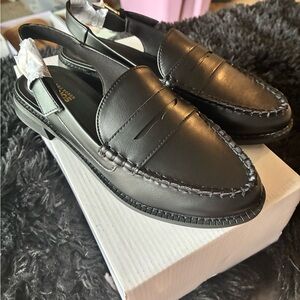 Sonoma Black Slingback Penny Loafers